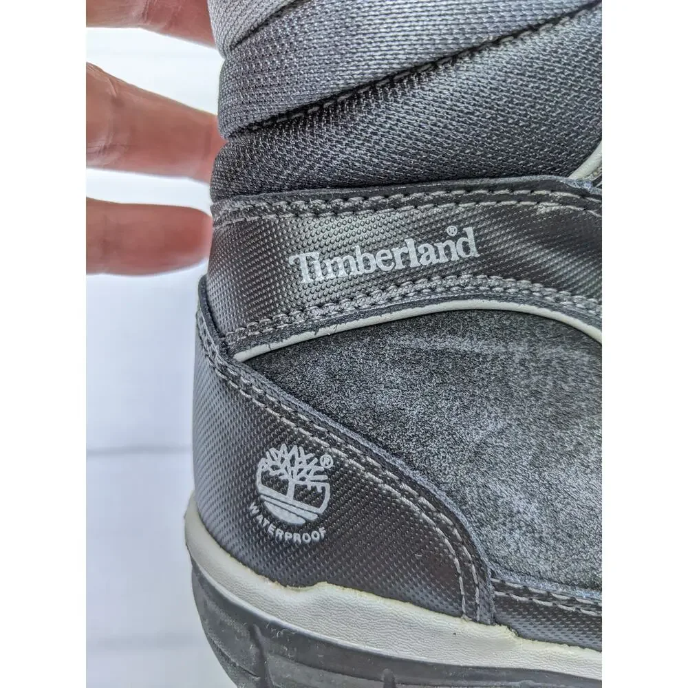 Timberland Youth Boys Size 8.5 Black/Gray Snow Boots